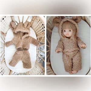 Sherpa Teddy Bear Set DOLL NOT INCLUDED - FREE SHIPPING
